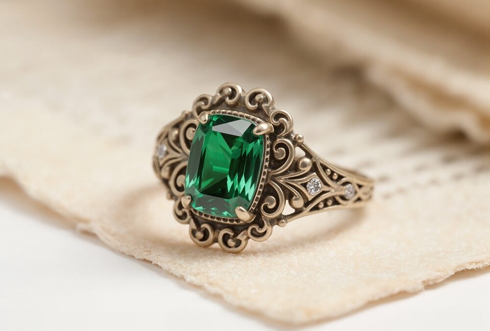 bague émeraude